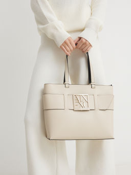 Женский тоут ARMANI EXCHANGE Артикул 4363321, молочно-бежевый  фото 2