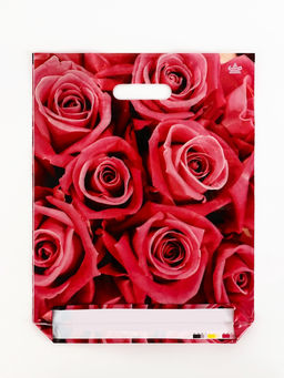 Цена за 50 шт. Пакет подарочный Джейми, полиэтиленовый с вырубной ручкой, л 40?31 см, 60 мкм