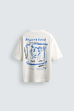 CAMISETA ESTAMPADOS CONTRASTE / Blanco