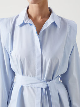 D?z Uzun Kollu Kad?n G?mlek Tunik