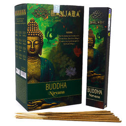 Благовония BANJARA Buddha Nirvana Super Premium качество светлые пыльцовые 15гр 15палочек