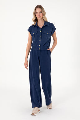 Kad_n Lacivert E_ofman Alt_ Sepette S_rpriz _ndirim