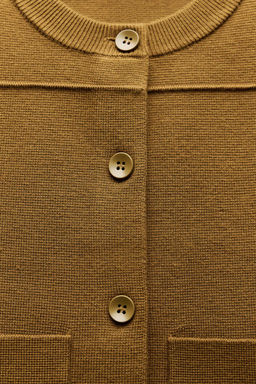 PLAIN KNIT CARDIGAN - Zara фото 8