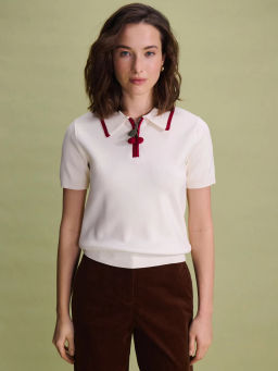 Джемпер из вискозы с брошью / Zarina  фото 6