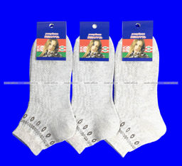 Цена за 10 пар. Беларусь носки женские лен ажурные с орнаментом