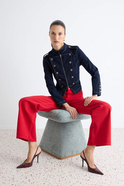 K_rm_z_ %100 Pamuk Y_ksek Bel Wide Leg Jeans TWOAW27JE00024 - Trendyolmilla фото 2