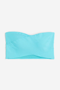 Top de bikini bandeau con relleno