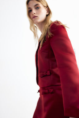 Blazer de saten con lazos - H&m фото 3