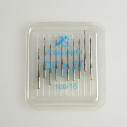 Иглы арт.0037-02 № 100 для оверлока к ПШМ в блистере 10игл