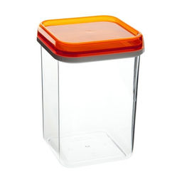 Банка 1,2л для сыпучих продуктов квадрат
