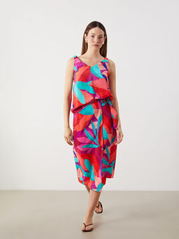 Beli Lastikli ?i?ekli Etek