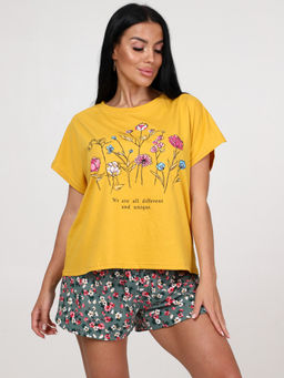 231 ПИЖАМА (Горчичный/зелёный)