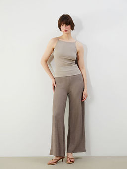 Beli Lastikli Dokulu Kad?n Pantolon