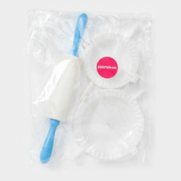 Набор для лепки пельменей Доляна «Пельменница», 3 предмета, формы d=7.5 и 10 см, скалка 21.5 см, МИКС