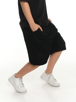 Шорты Багги Бермуды для мальчика 22-6979 черный - Mini maxi фото 2