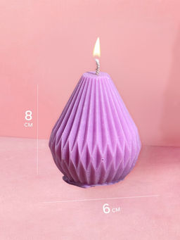 Свеча "Груша в ромбик" 6х6х8 см, соевый воск МИКС