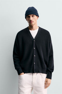 REGULAR FIT COTTON CARDIGAN - Zara фото 2