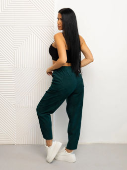 Брюки женские, цвет зеленый