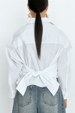 Blusa con lazada - H&m фото 5