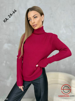 Водолазка однотонная, лапша - Bruno фото 8