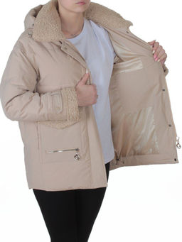 23210 BEIGE Куртка зимняя женская (150 гр. био-пух)