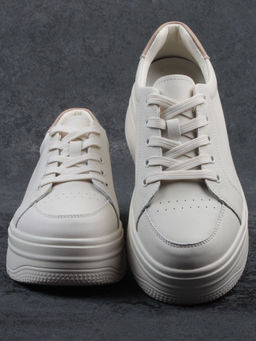 03-YC457-1 BEIGE Кроссовки женские (натуральная кожа)