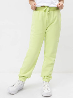 Брюки-джоггеры для девочек в бледно-лаймовом цвете - Mark formelle фото 2