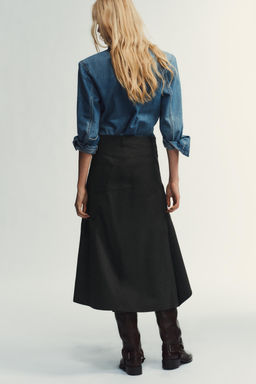 ASYMMETRIC MIDI SKIRT - Zara фото 6