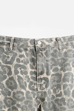 ANIMAL PRINT CARPENTER TROUSERS - Zara фото 4