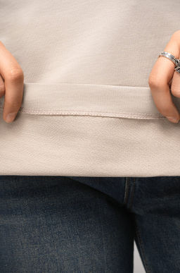 Женская футболка оверсайз из футера двухнитки Happyfox