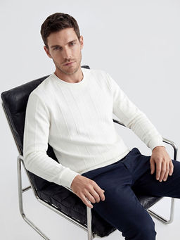 Bisiklet Yaka Erkek Sweatshirt