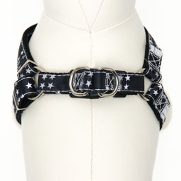 Комплект амуниции двухслойный, размер L, поводок 120 х 2 см, ОШ 31-45, ОГ 35-52 см, звёзды - Пижон фото 5