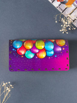 Купюрница "Поздравляем" шары, 19,5х11х3 см, вид 21