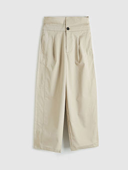 Loose Fit Pileli Kad?n Kuma? Pantolon