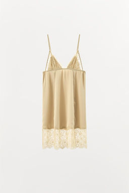 CONTRAST CAMISOLE DRESS - Zara фото 4