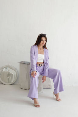 9619 Костюм брючный лавандовый - Martichelli фото 11