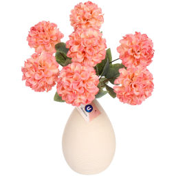 Искусственные цветы "Букет гортензий" 41см 7 цветков розовые