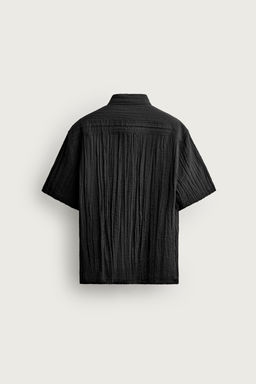 CAMISA RELAXED FIT RELIEVE / Negro - Zara фото 6