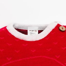 Комбинезон вязаный Крошка Я Санта рост 68-74 см  фото 2