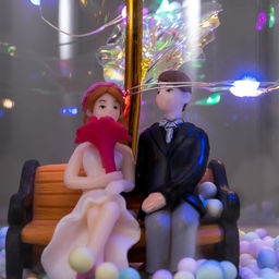 Фигурка светящаяся колба RISALUX Счастливый день, LED-ночник, от батареек 3?ААА, 11?11?21.5 см