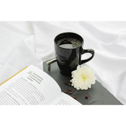 Кружка Доляна Coffee break, 300 мл, керамика, чёрная