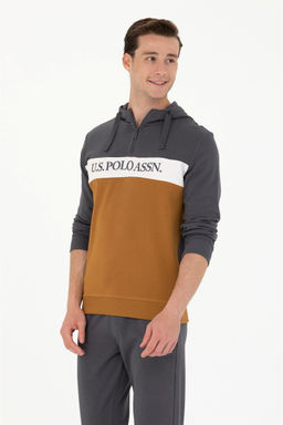U. S. Polo Assn Мужской свитшот антрацитового цвета - U.s. polo assn фото 10