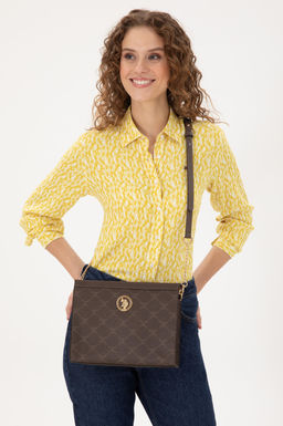 Женская коричневая сумка через плечо Неожиданная скидка в корзине