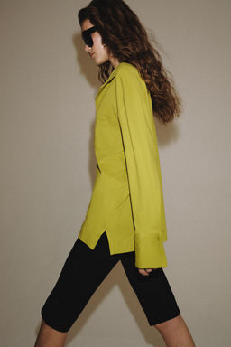 CAMISETA POLO BOLSILLOS / Verde manzana - Zara фото 4