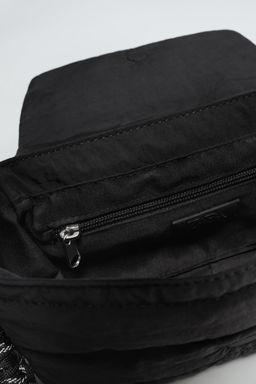 QUILTED NYLON CROSSBODY BAG - Zara фото 6