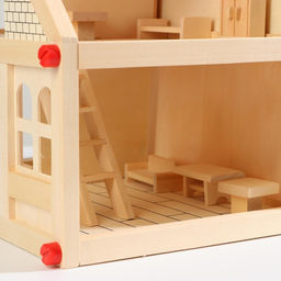 Домик кукольный с мебелью, 4 фигурки, 39 элементов