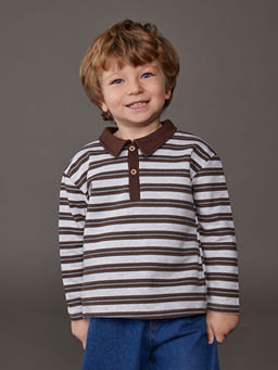 Polo Yaka Erkek Bebek Ti??rt ve Jean Pantolon