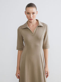 Polo Yaka Belden Oturtmal? Elbise