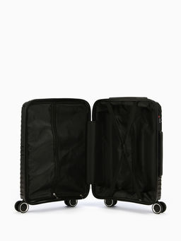 Чемодан на колёсах маленький 44 л (S), на молнии, кодовый замок, чёрный