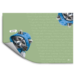 Плёнка цветная для уроков труда арт.66034/ 200 ЕНОТ (50х70 см, голубой, зелёный, ПВХ плотностью 130